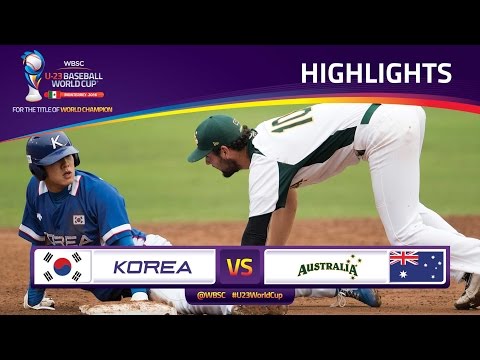 Highlights: No. 3 Korea v No. 13 Australia - U-23 Baseball World Cup 2016