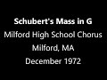 Schubert&#39;s Mass in G, Milford High School Chorus, 1972