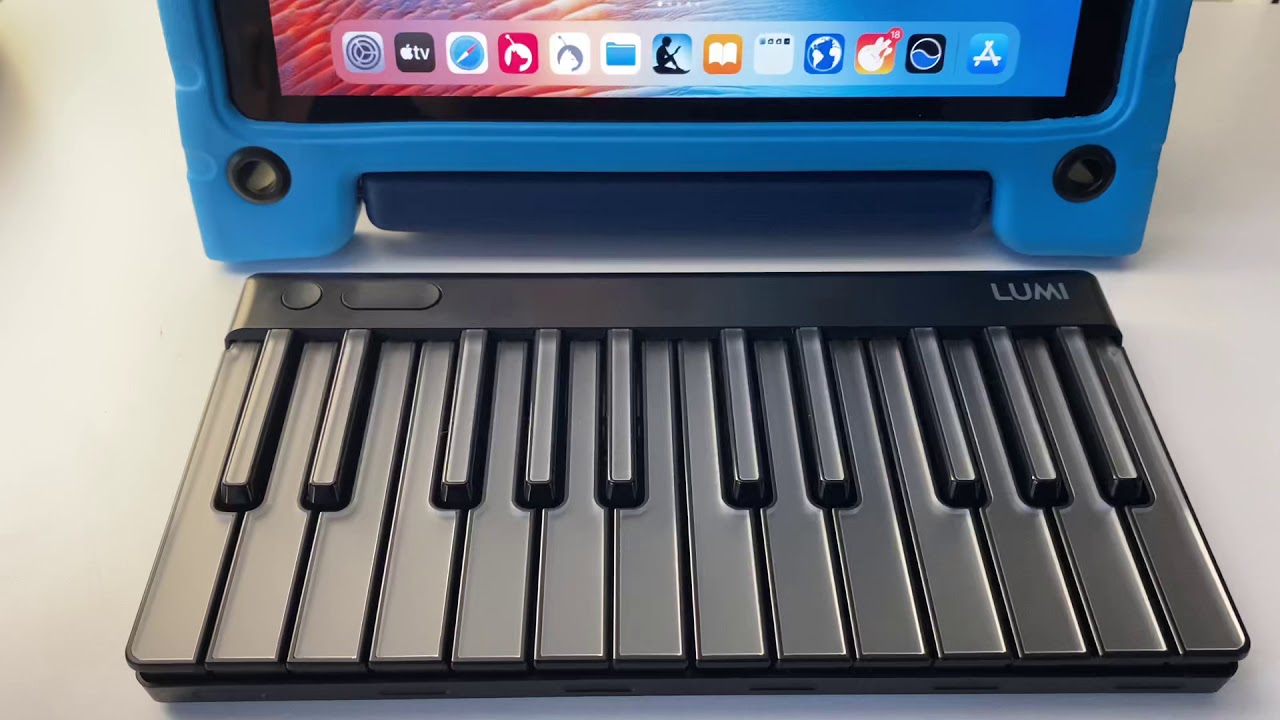 Use LUMI keys by Roli with iPad GarageBand (MIDI) - YouTube