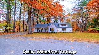 Maine Cottages On Eagle Pond | ME Real Estate | New England Cabins | Old Houses Mature Foliage