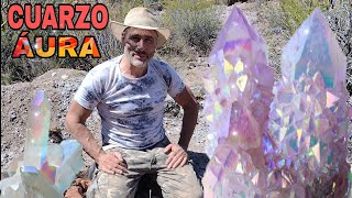 Descubro CUARZO ÁURA arcoiris, AMATISTA Y CITRINO!! Geodas EXÓTICAS.AVENTURA con HIJO DE LA PACHA#77