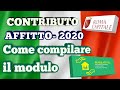 BONUS AFFITTO 2020: ECCO COME COMPILARE LA DOMANDA