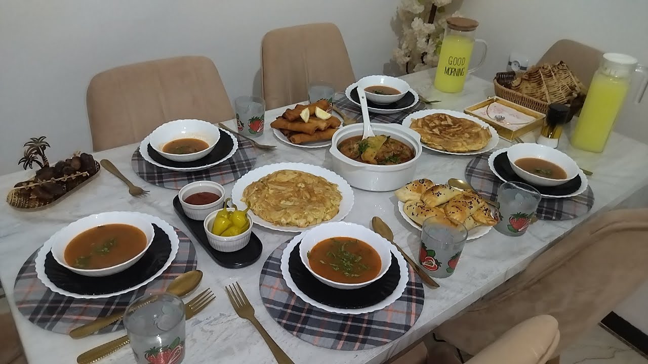 طاولة 😍العشرون من شهر رمضان المبارك 🌙