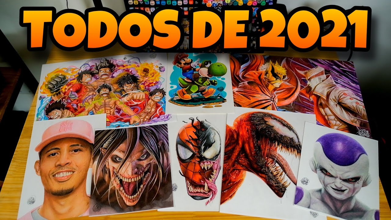 MOSTRANDO TODOS OS MEUS DESENHOS DE 2021