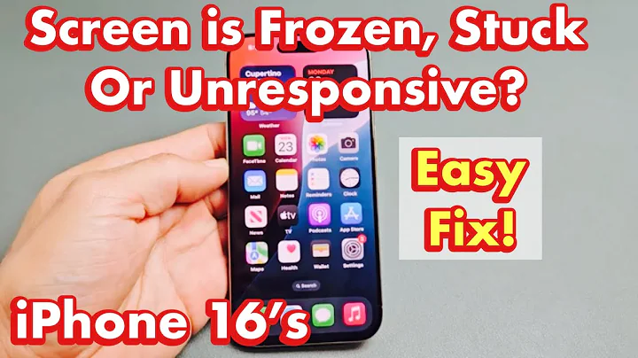 iPhone 16's: Screen is Frozen, Unresponsive or Stuck? Easy Fix!