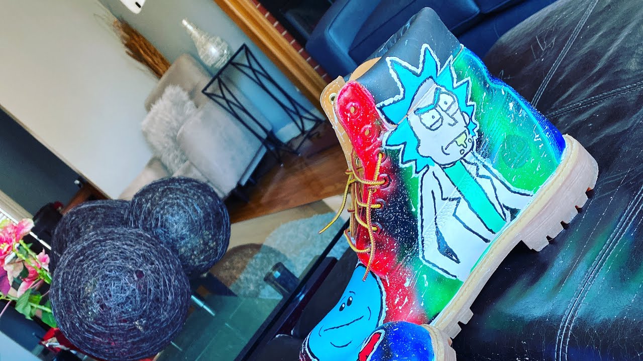 Custom TIMBERLAND BOOTS (Rick and Morty) - YouTube display picture 2