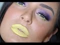 Re-Upload! 1st Impressions w Contrasting Yellow & Purple Makeup (FAIL)