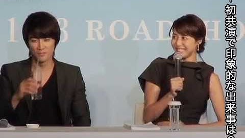 『ゴースト』キスシーンでお腹が鳴ったのはソン・スンホン？それとも松嶋菜々子？／映画『ゴースト もういちど抱きしめたい』製作報告記者会見