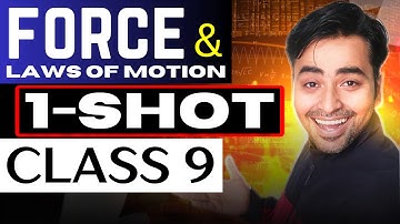 Force & Laws of Motion- 1 Shot || Class 9