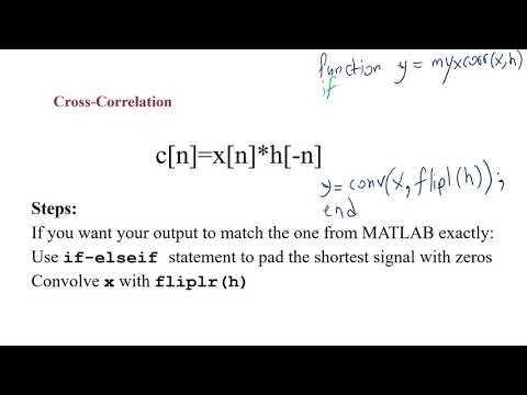 User Defined Cross Correlation (myxcorr)