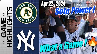 New York Yankees vs Oakland Athletics [Juan Soto is electric ⚡ What a game !]