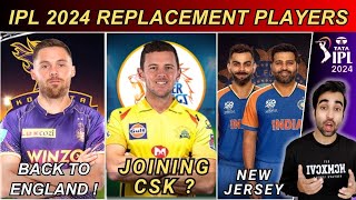 IPL 2024 : England Players LEAVING SOON 😢! Team India New Jersey World T20 2024❤️| CSK | KKR