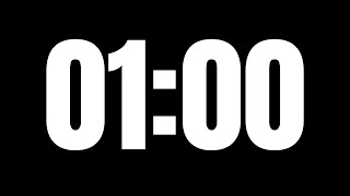 ⏱️ 1-Minute Countdown Timer | No Music | Simple & Clean