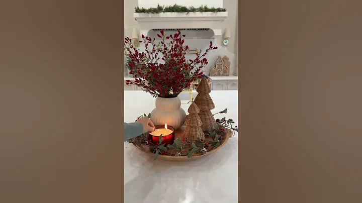 traditional Christmas centerpiece idea love how this one turned out! #shorts #short #ashmariesavage