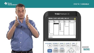 Statistiques à une variable avec la TI-83 Premium CE