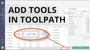 Create Tools Right Inside Toolpath