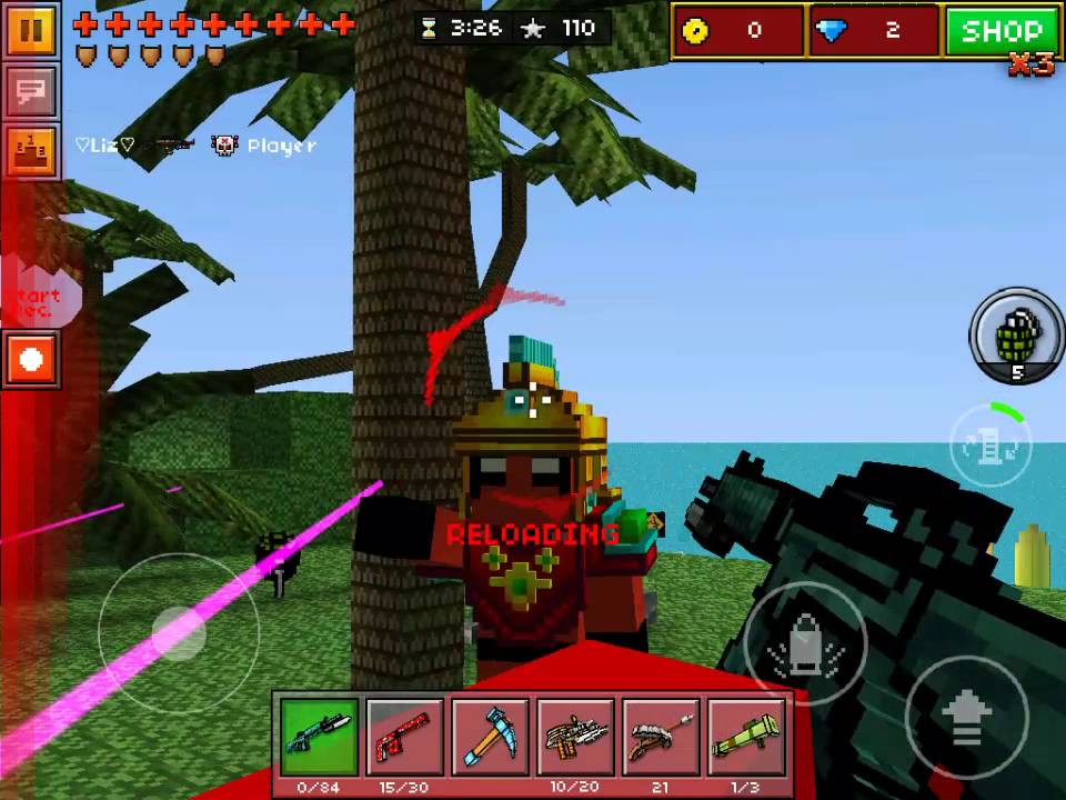 Pixel gun 3d combat rifle up1 reveiw - YouTube