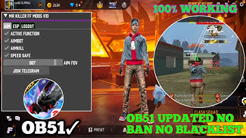OB51 FREE FIRE MOD MENU 🔥 UNLIMITED DIAMOND HACK 🔥 FF MOD MENU APK 2025