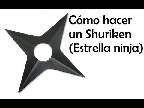 Cómo hacer y lanzar un shuriken (Estrella ninja)