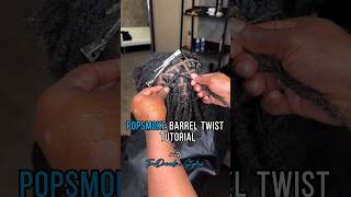 PopSmoke Barrel Twist Tutorial #locs #locstyles #locjourney #locretwist