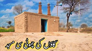 Seeing a simple beautiful mosque in the village | Help Gods house in village