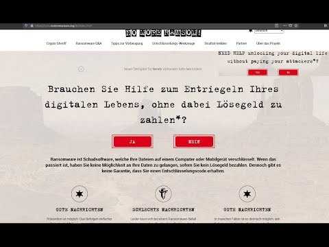 No More Ransom Projekt | Entschlüsselungs-Werkzeuge.