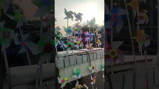 Windmill Spins Fast Shining Bright In The Night  windmill