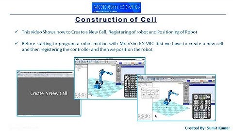 02 Creating a New cell, Adding a Robot & Positioning of Robot in MotoSim EG-VRC