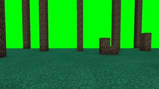 Minecraft Woods Green Screen | No Copyright