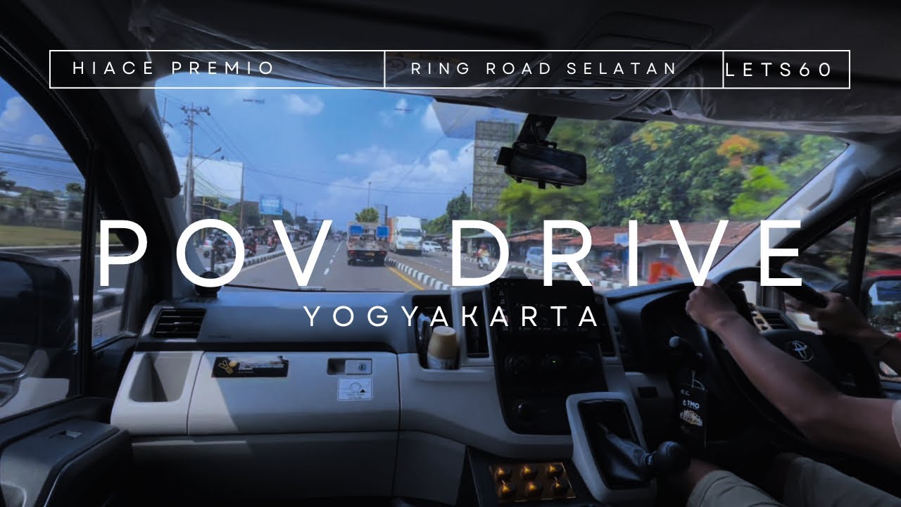 DRIVING in yogyakarta city indonesia Hiace premio | Yogyakarta | Disel pov drive