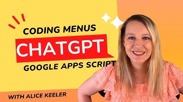 Coding Menus with Google Apps Script and ChatGPT