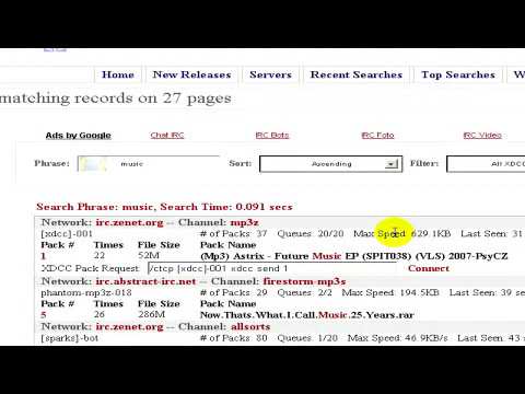 How to Use mIRC to Download Music - YouTube