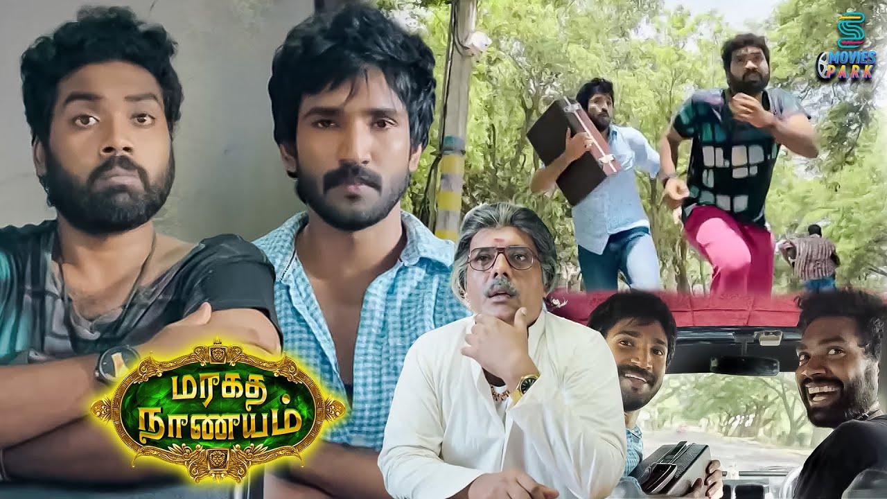 Maragadha Naanayam | Aadhi and Daniel Smuggling Comedy Scene | Nikki ...