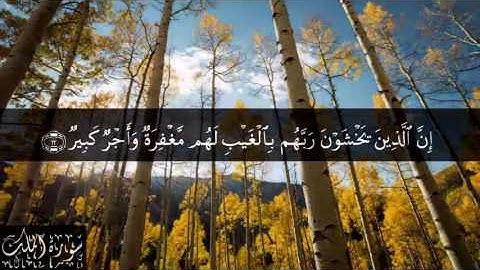 67 سورة الملك بصوت الشيخ سعد الغامدي