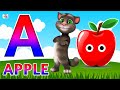 Phonics Song 2 with TWO Words in 3D - A For Airplane - ABC Alphabet Songs with Sounds for Children