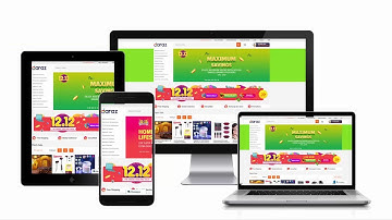 Website Responsive mock-up design in Photoshop