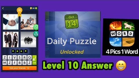 4 Pics 1 Word Answers Level 10 Unlock Daily Puzzle