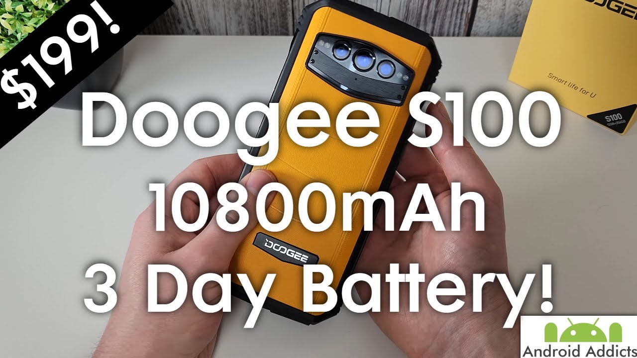 Doogee S100 Pro Rugged Phone Power Bank, 12GB+256GB, Camping Light