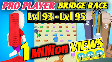 BRIDGE RACE | All Levels Gameplay Android, iOS | Level 93 - Level 95