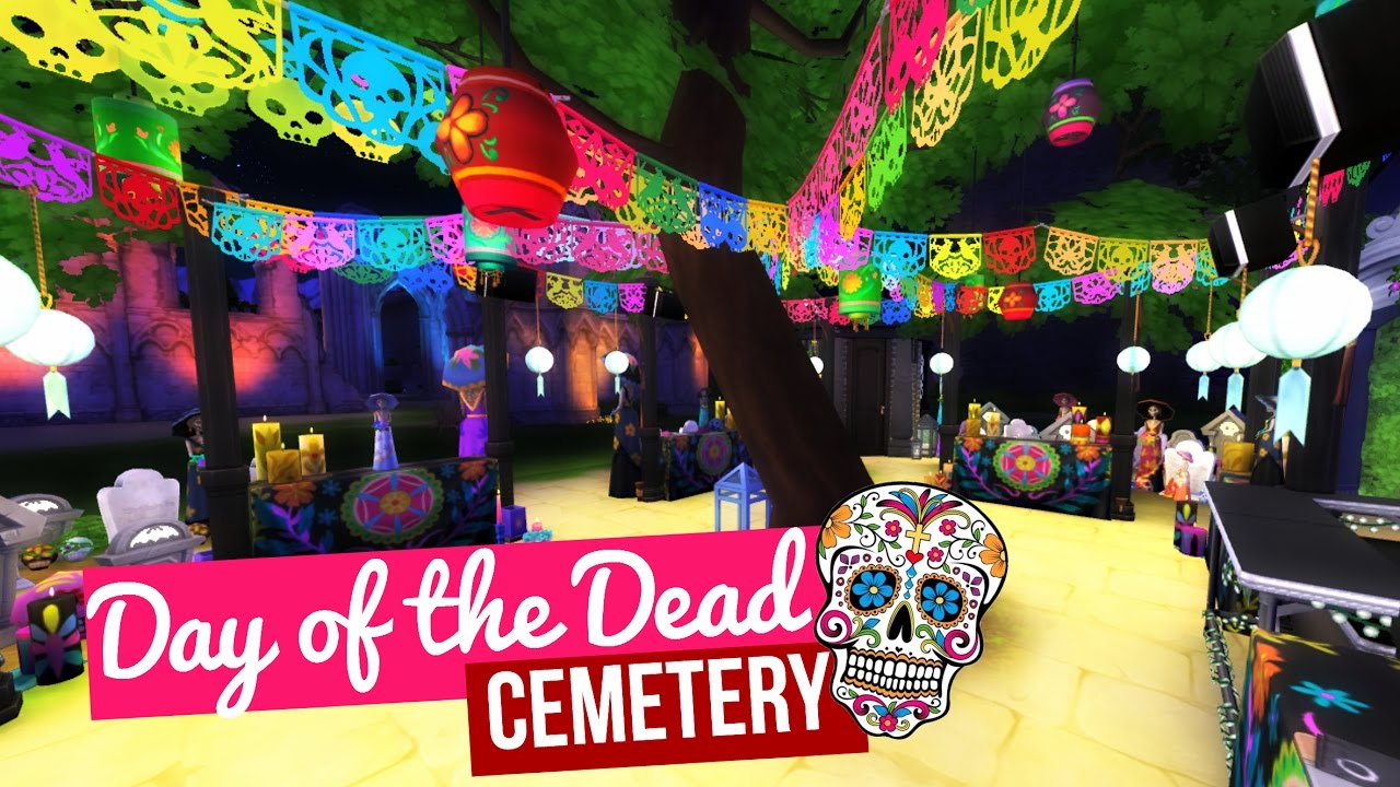 DAY OF THE DEAD CEMETERY Sims 4 House Build YouTube