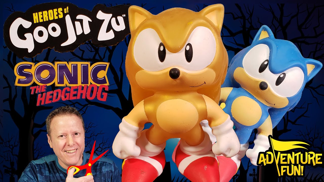 2022 Heroes of Goo Jit Zu Classic Gold Sonic The Hedgehog Figure