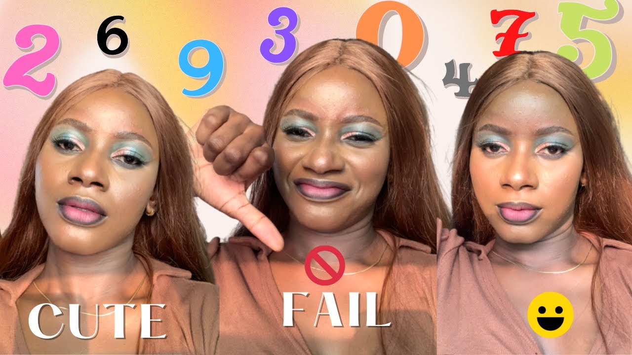 CUTE OR FAIL Random Numbers Makeup Challenge - YouTube