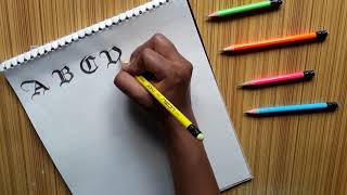 Calligraphy | Old english fonts | pencil calligraphy Calligraphy | Old english fonts | pencil calligraphy
