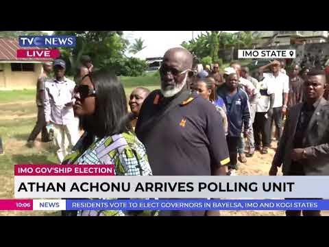 #ImoDecide | Athan Achonu Arrives Polling Unit