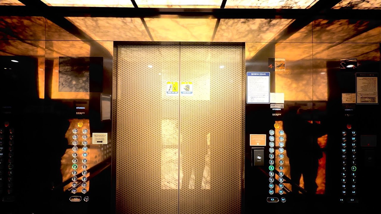 [이상한 언어의 안내방송?! 동굴 속의 엘리베이터?! 층표시기 오류? 동양엘리베이터 유지보수?? ㄷㄷ] 글로스터호텔 인천 현대엘리베이터 탑사기