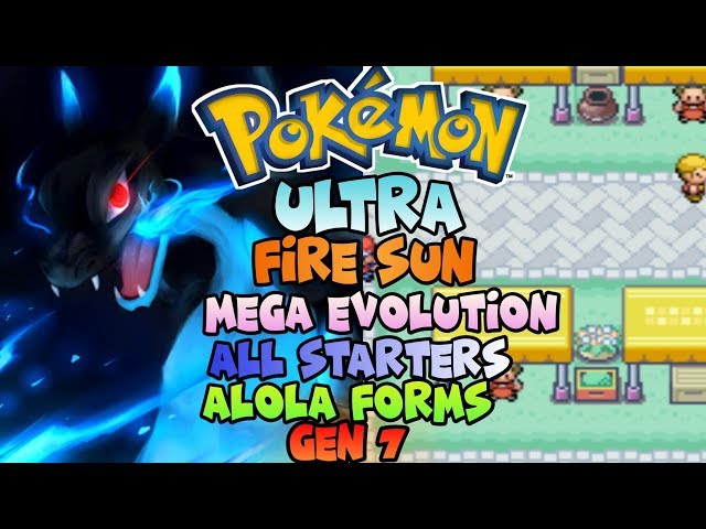 Pokemon Ultra Fire Sun Gba Ultimate Save file 