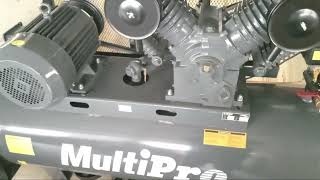 Review air compressor.! large capacity 12 bar. kompresor multipro 10 hp