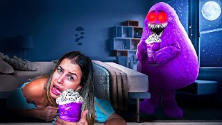 NUNCA FAÇA O MILKSHAKE DO GRIMACE EM CASA !! ( GRIMACE SHAKE)