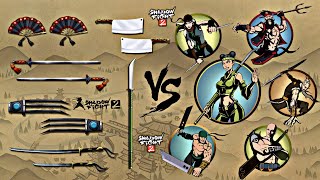 Shadow Fight 2 | Boss Weapons vs Wasp and Bodyguards
