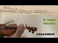 3 octave scales violin tutorialslow temposheet musicplay alongb majorb minor